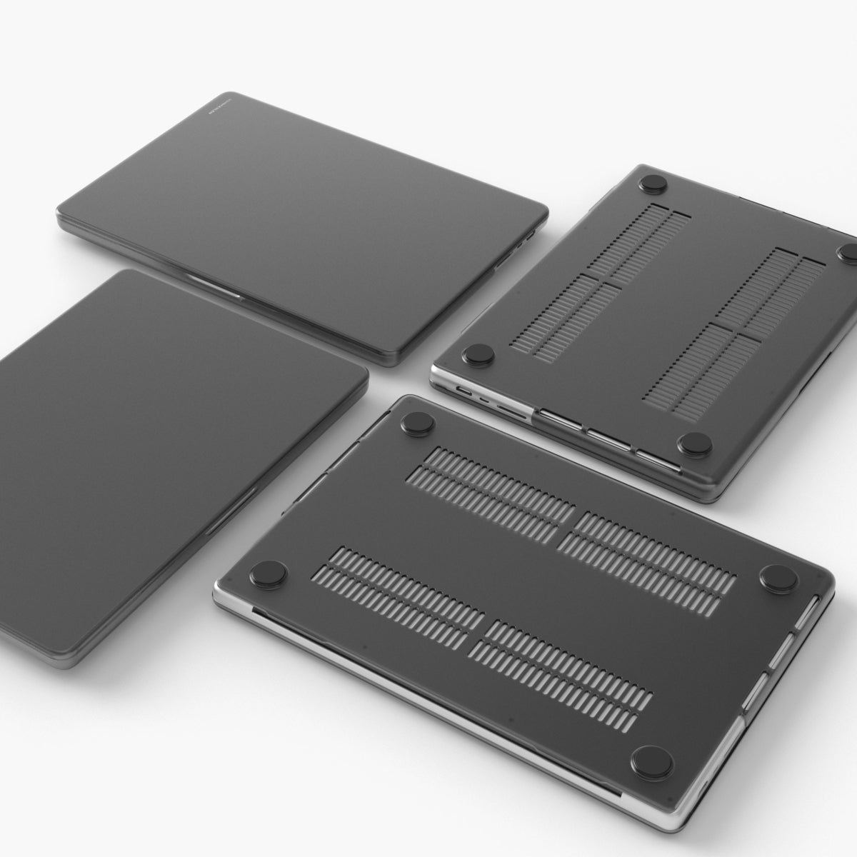 Vonmählen Notebook-Schutzhülle 14" – Transparent, Schwarz matt