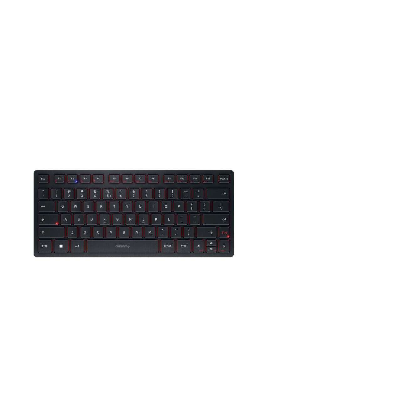 CHERRY KW 9200 MINI – Tastatur, kabellos (Bluetooth), DE-Layout (DE), Schwarz