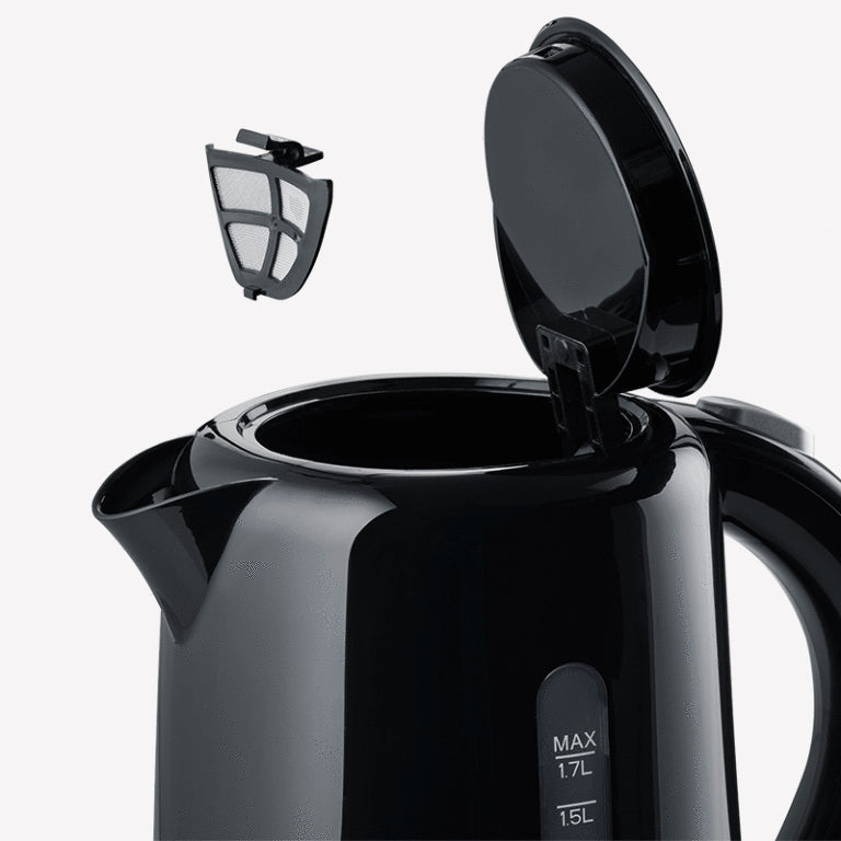 Severin Wasserkocher WK 4322 – 1,7 l, Kunststoff, 2200 W, Schwarz