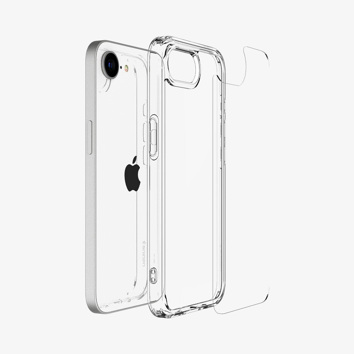Spigen Ultra Hybrid Backcover – für Apple iPhone 16e/17e, PC+TPU, Transparent, bis 1,2 m sturzsicher