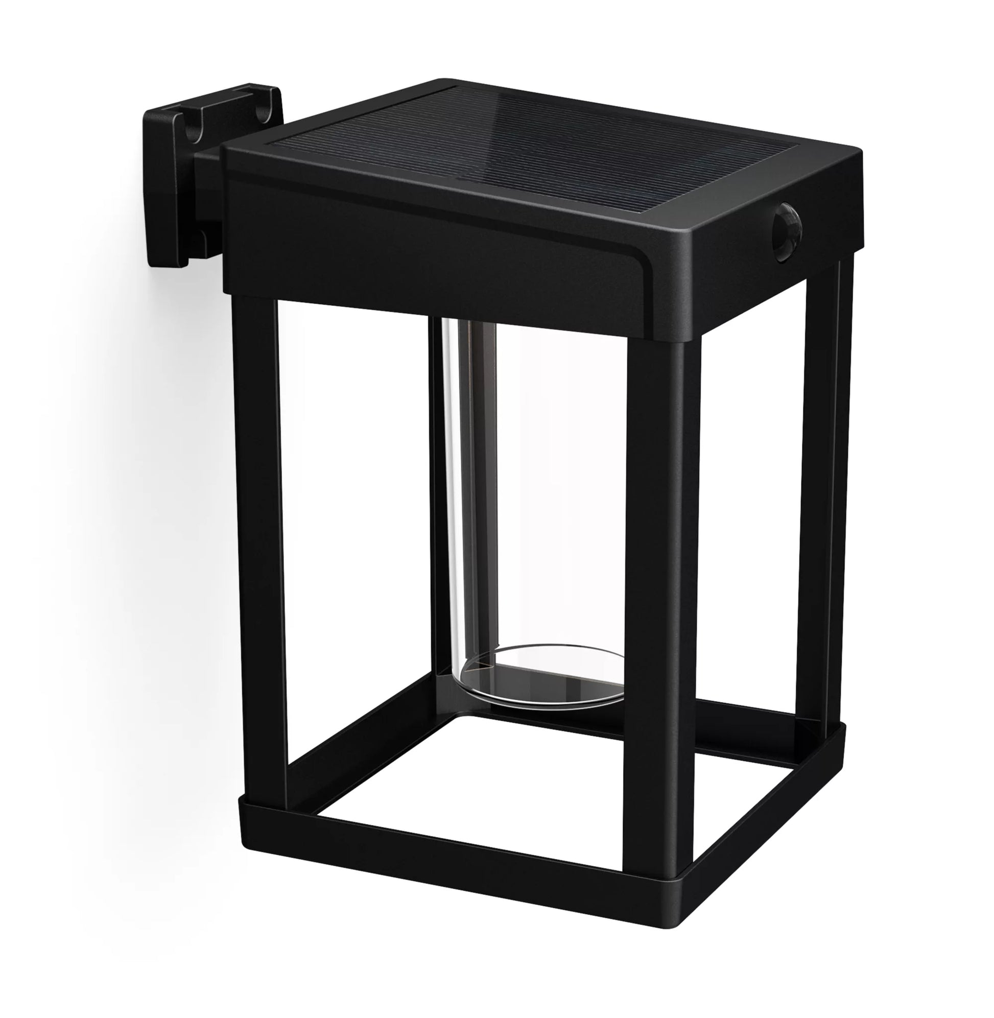Philips by Signify Philips Aussenwandleuchte – Warmweiss, 3000 K, IP44, Solarbetrieb, mit Bewegungsmelder, Schwarz, Kunststoff