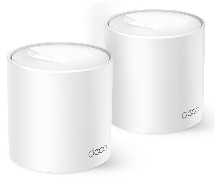 TP-Link Deco X1500 Mesh-Set (2er) – Wi-Fi 6 (802.11ax), Dual-Band (2,4/5 GHz), bis 1,5 Gbit/s, je 2× LAN