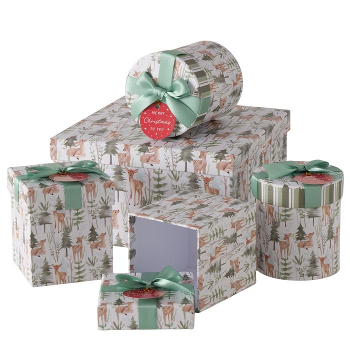 Boltze Geschenkschleife, Papier, Mehrfarbig, Gemustert, Ø 8 cm, 5 Stk.