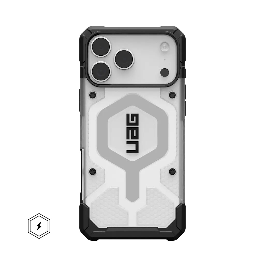 Urban Armor Gear Backcover – für Apple iPhone 17 Pro Max – silber/transparent – TPU – MagSafe-kompatibel
