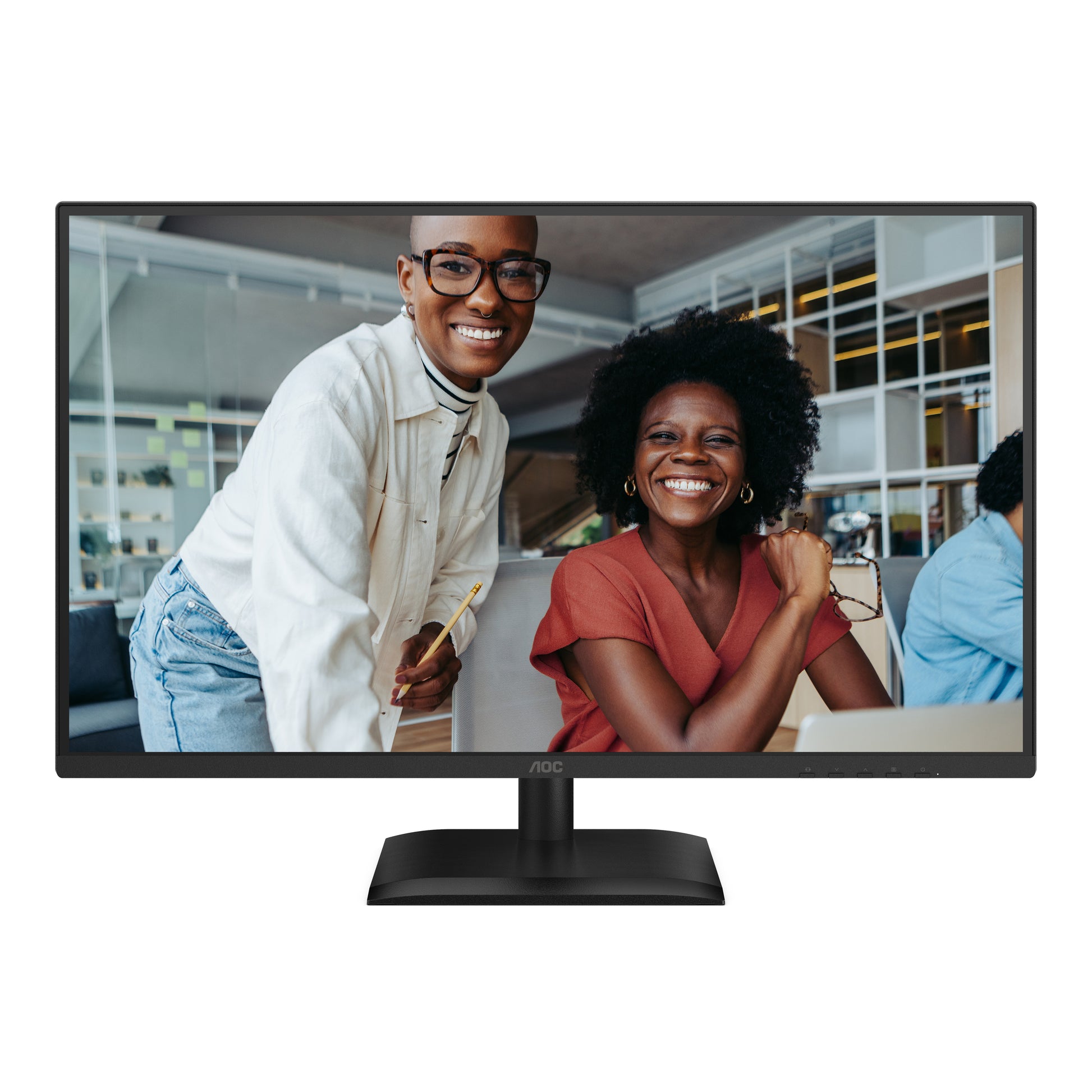 AOC Q27E4U – Monitor, 27", IPS, 120 Hz, 350 cd/m², USB-Hub, integrierte Lautsprecher, schwarz