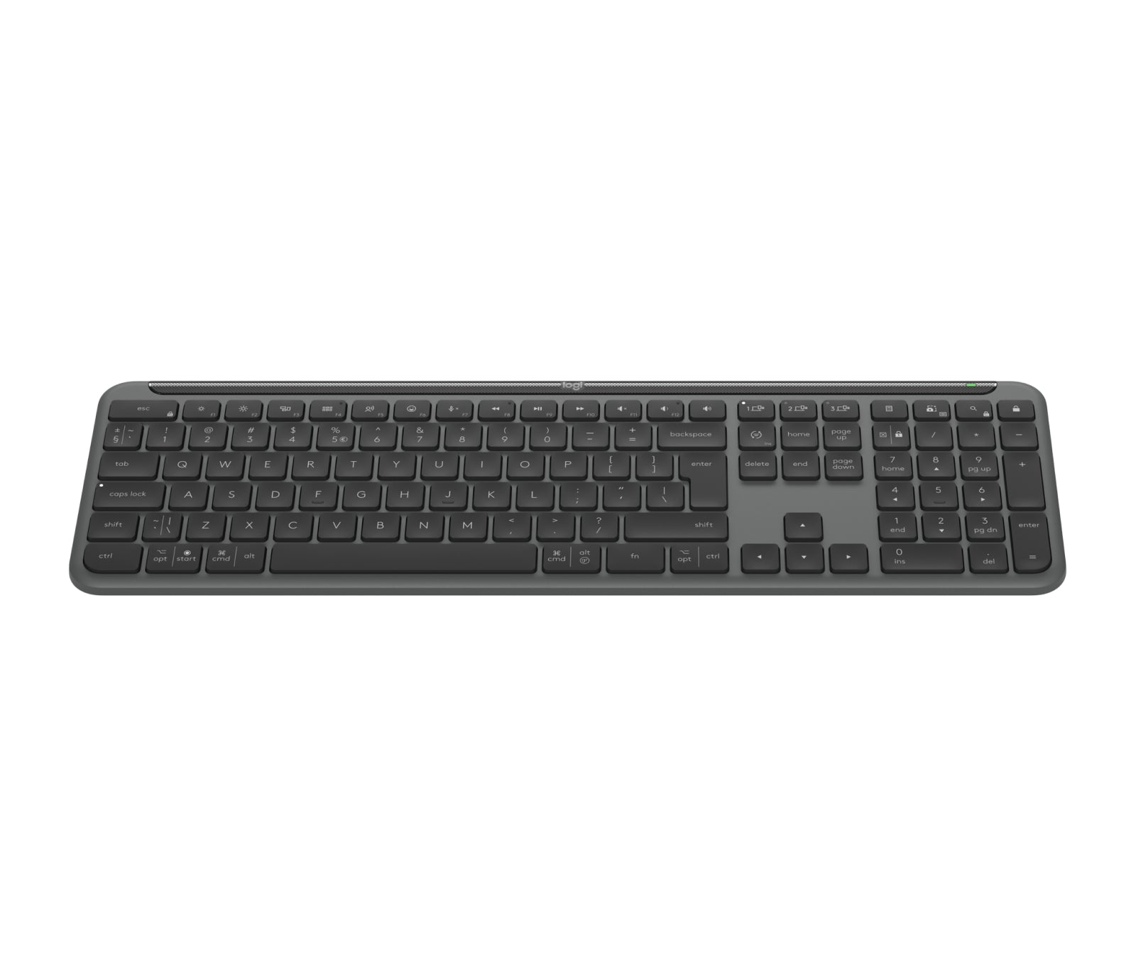 Logitech Signature Slim K950 – Tastatur, kabellos, US-Layout (EN), Graphit