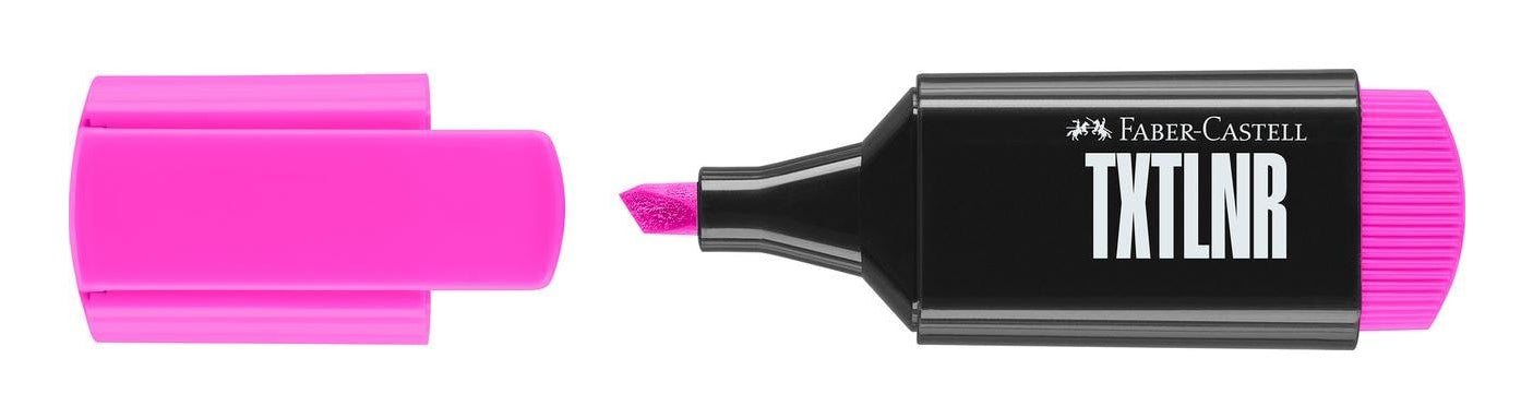 Faber-Castell Textmarker – Pink, Keilspitze, nachfüllbar