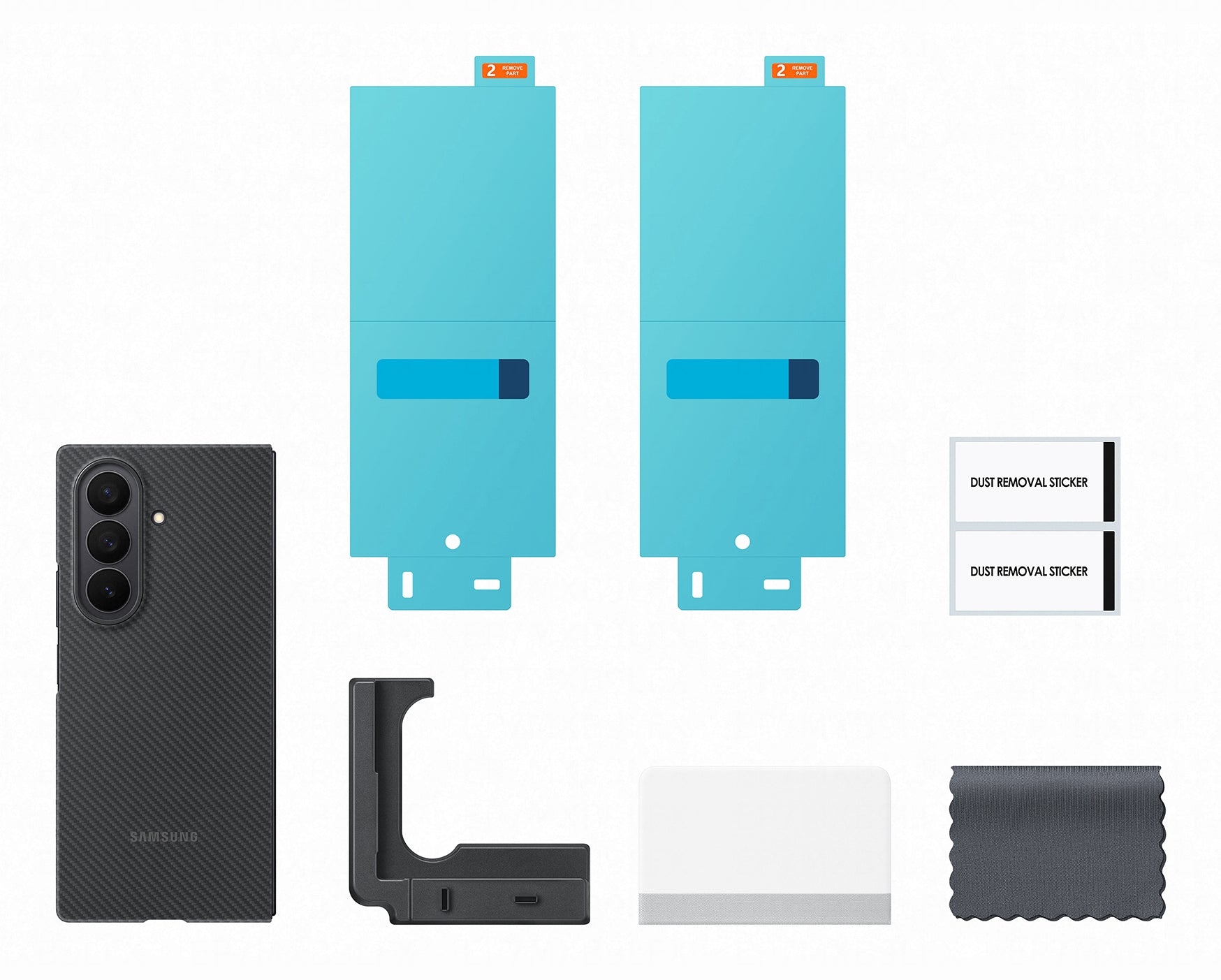 Samsung Backcover – für Galaxy Z Fold7 – schwarz – Karbonfaser