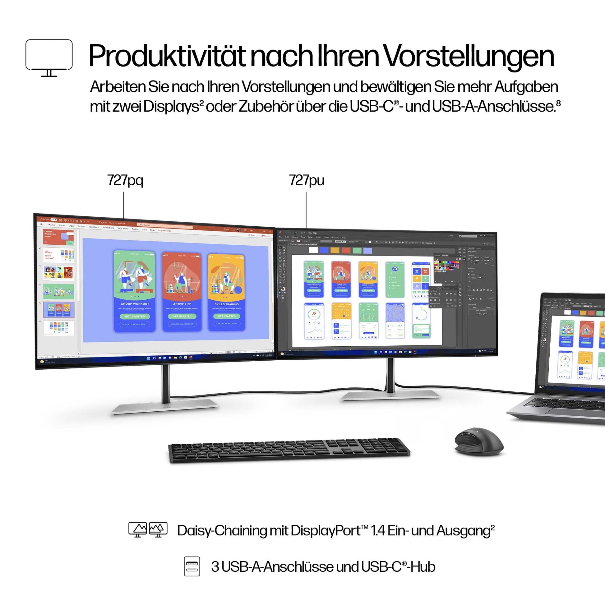 HP Series 7 Pro 727pq – Monitor, 27", QHD