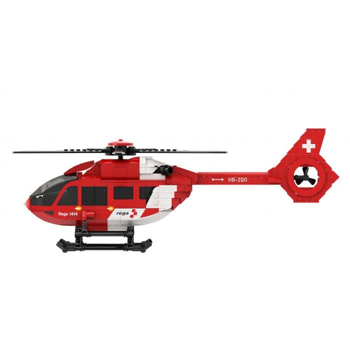 ACE Airbus H145 D3 Rega Hubschraubermodell – 40,8 × 25,6 cm – ab 8 J. – Kunststoff – rot/weiss