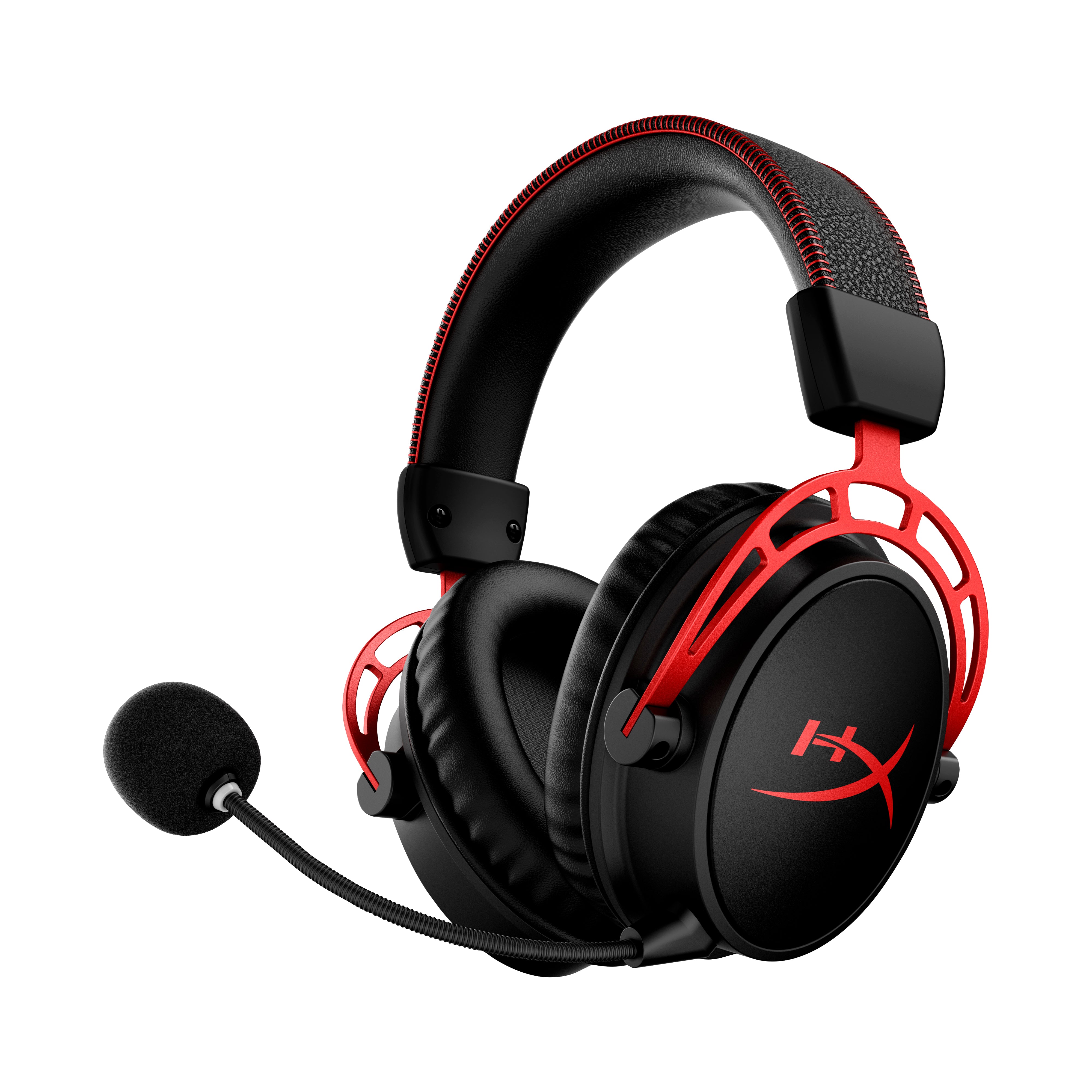 HyperX Cloud Alpha W Gaming-Headset – Over-Ear, Stereo, Kabel + BT, 3,5 mm Klinke, Schwarz/Rot