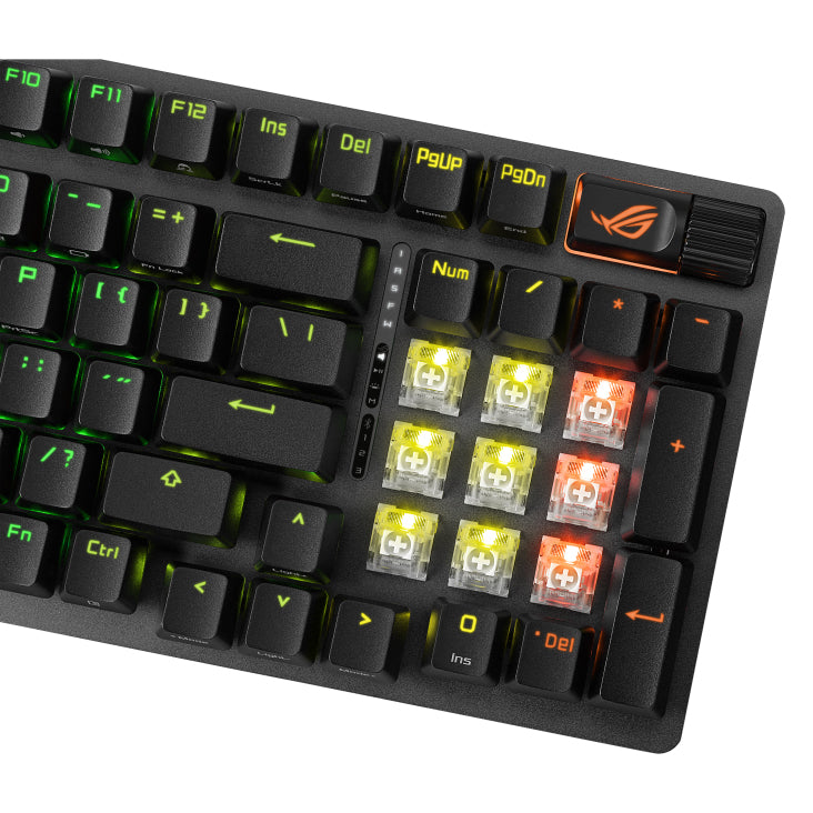 ASUS ROG Strix Scope II 96 – Tastatur 96% – Mechanisch – Bluetooth & 2,4 GHz (USB-A-Empfänger) – RGB