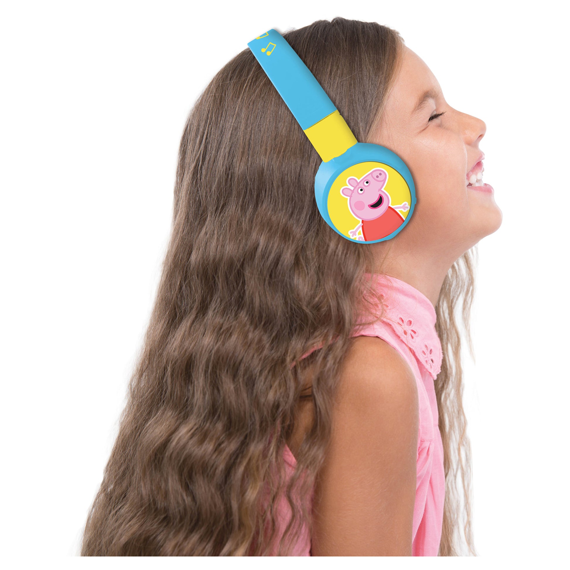 Lexibook Peppa Wuz HPBT010PP Kinderkopfhörer – On-Ear, Kabel + BT, 85 dB Lautstärke-Limit, Mehrfarbig