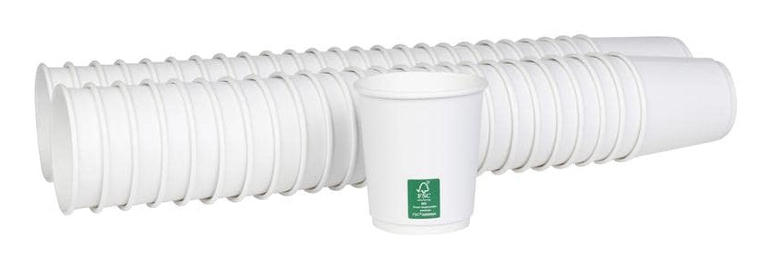 Furber. Furber Papierbecher (PE-beschichtet) – 2 dl, weiss – FSC – 50 Stk.