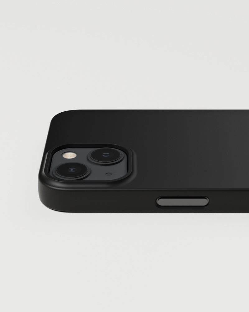 Nudient Thin Backcover – für Apple iPhone 13, MagSafe, Recycling-Kunststoff, schwarz