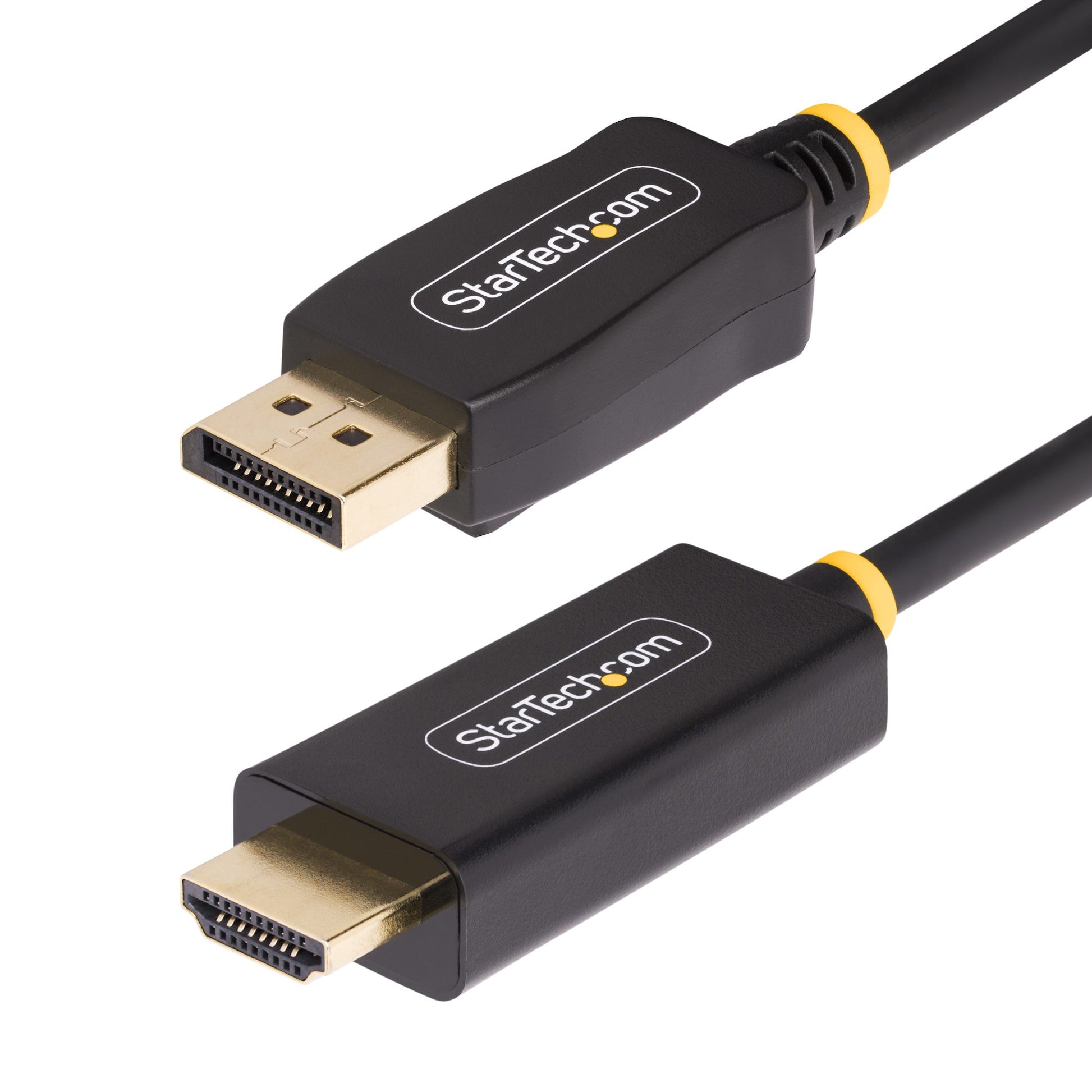 StarTech.com DisplayPort zu HDMI Kabel – 4K (3840 × 2160) @ 60 Hz, 3 m, DisplayPort 1.4/HDMI 2.0b – Schwarz
