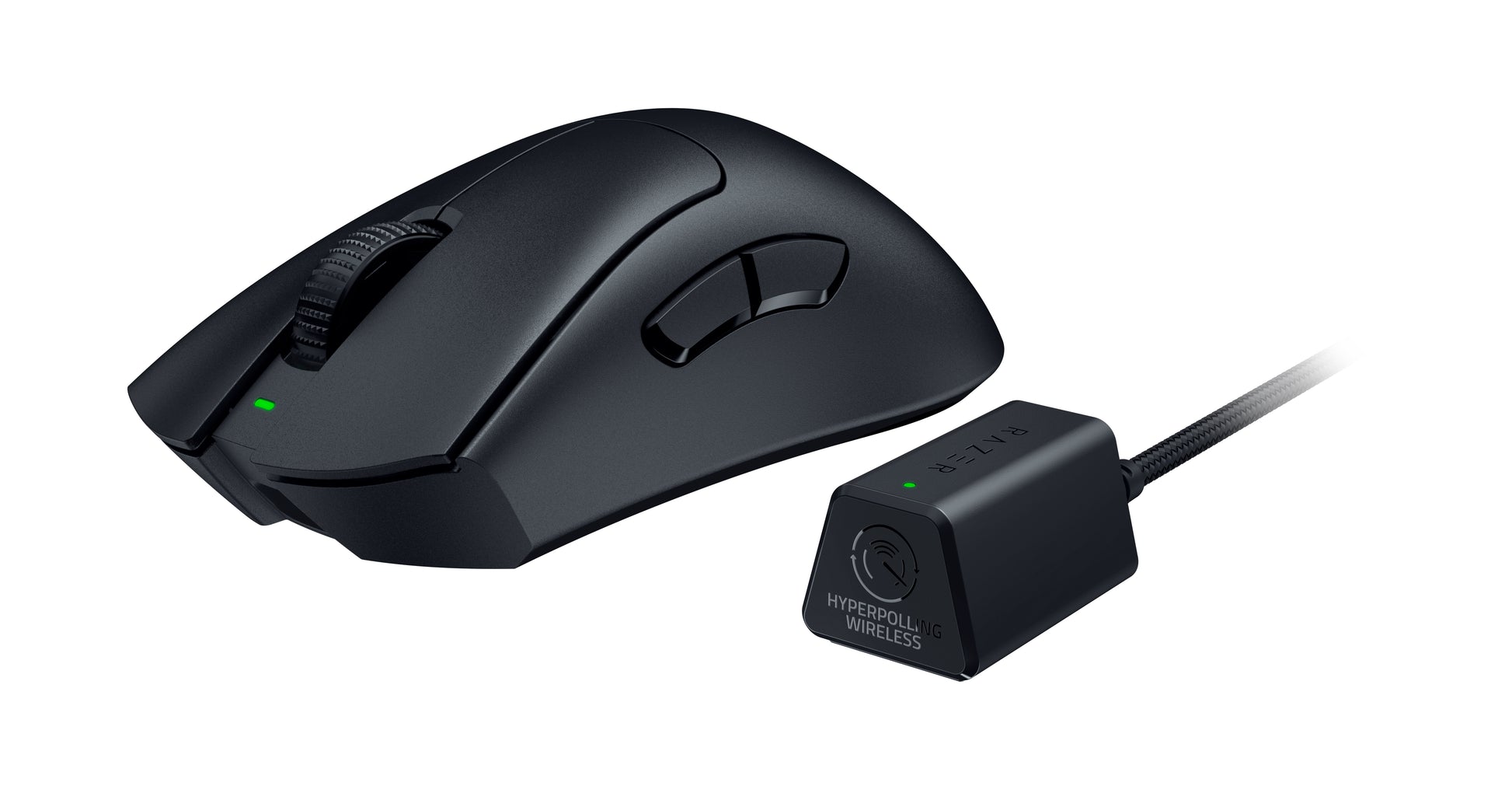 Razer DeathAdder V3 Pro Gaming-Maus – kabellos, 8'000 Hz, 5 Tasten, für Rechtshänder, Daumentaste, schwarz