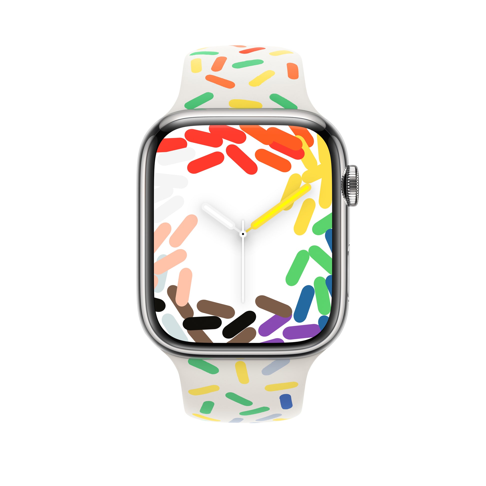 Apple Sportarmband (Pride Edition) – Armband – für Apple Watch Series 1–3 (42 mm), 4–6 & SE (44 mm), 7–8 (45 mm)