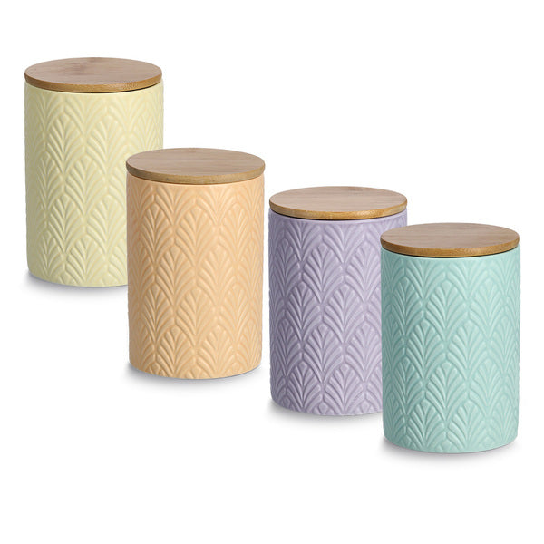 Zeller Present Vorratsdose 720 ml, Ø 10 × 15 cm, Keramik, Hellgelb