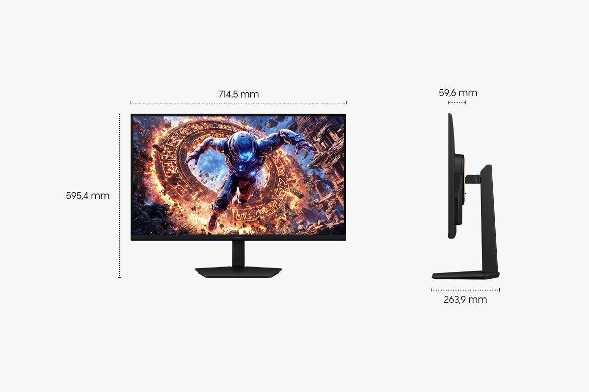 Samsung G80Hs – 32", 6144 × 3456, IPS, 330 Hz, HDR10+ Gaming