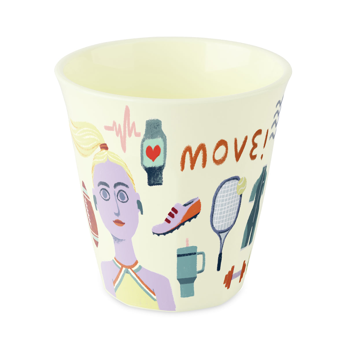 Koziol Tasse – 300 ml, H 8,9 cm, Kunststoff, Mehrfarbig, spülmaschinenfest