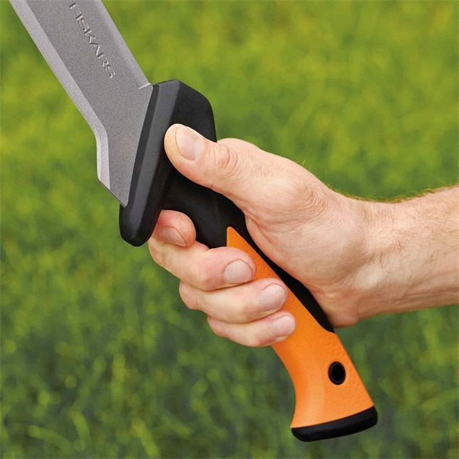 Fiskars Solid – Machete 700 mm, Klingenlänge 380 mm, Edelstahl, Kunststoffgriff, Orange