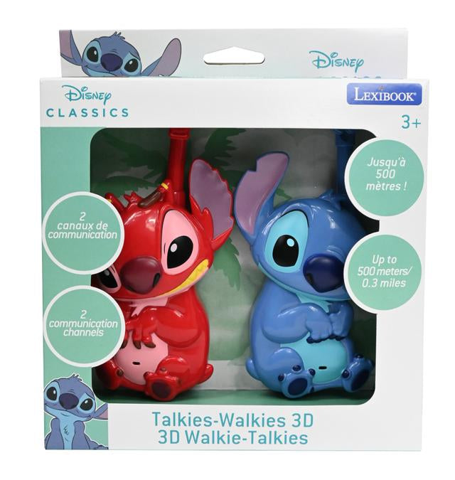 Lexibook Stitch 3D – Walkie-Talkie, bis 500 m, 6× AAA, Mehrfarbig