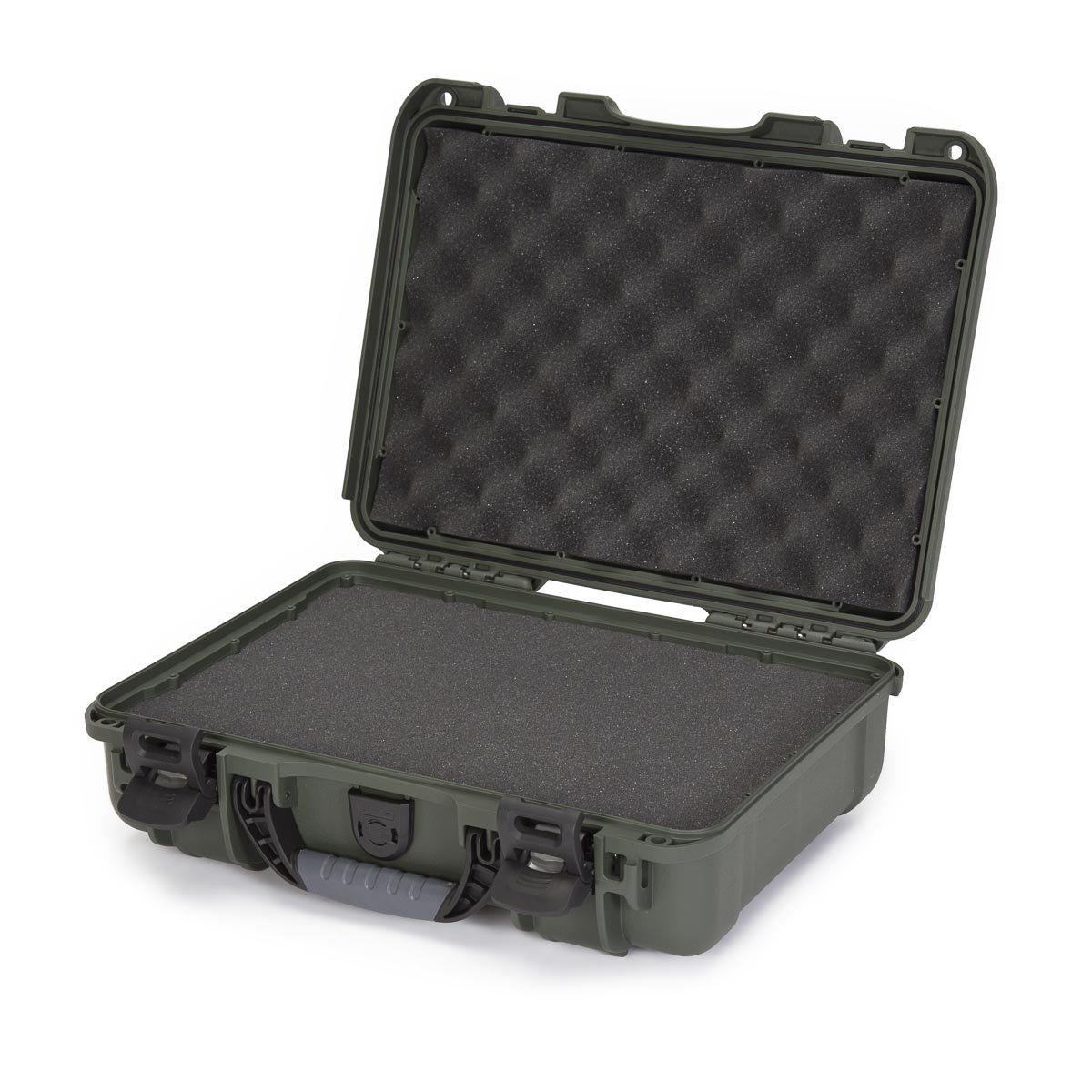 Nanuk Schutzkoffer 910 – 8,2 l, Hartschale, Olivgrün, 36,3 × 12,0 × 28,2 cm