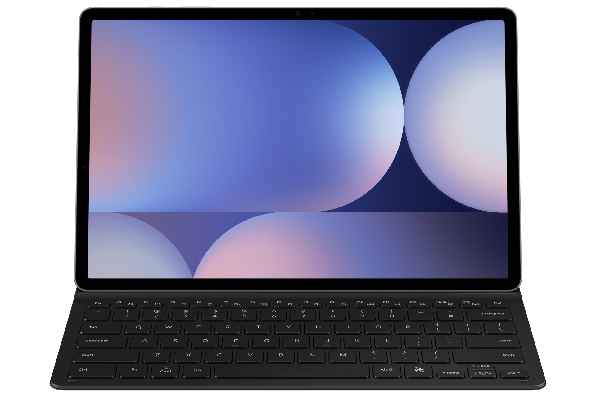 Samsung Book Cover Keyboard Slim EF-DX820 – Galaxy Tab S10+, S9+, S9 FE+, QWERTZ, Touchpad, Schwarz
