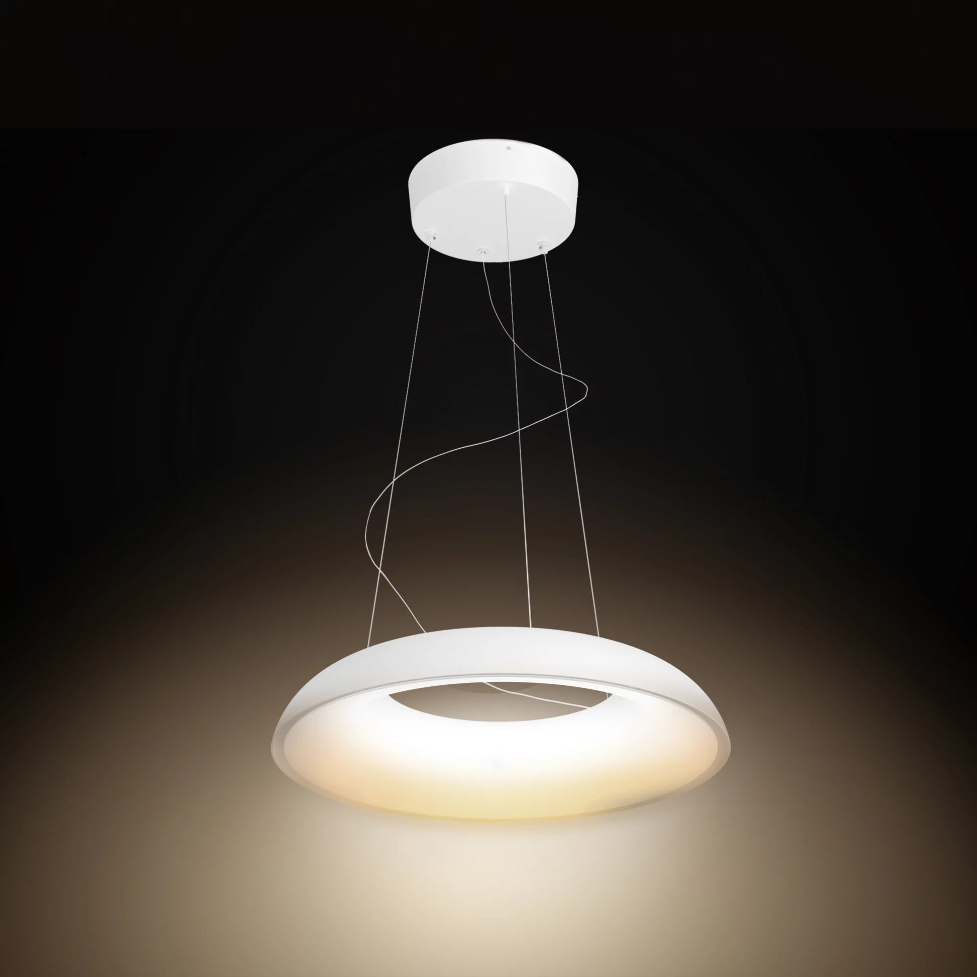 Philips by Signify Philips Hue Deckenleuchte Amaze – Ø 43,4 × 7,7 cm, 2750 lm, 25 W, 2200–6500 K, dimmbar, weiss