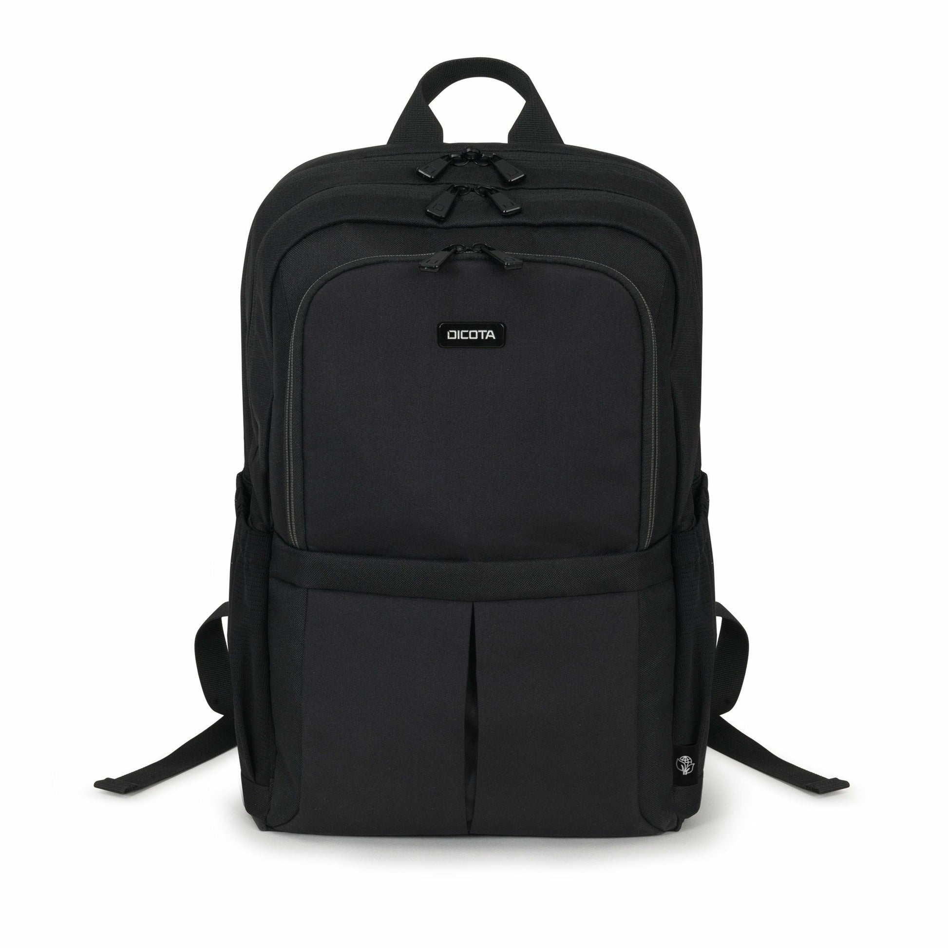 DICOTA Notebook-Rucksack für Notebooks bis 15,6" – Abschliessbar, aus recycelten Materialien – Schwarz