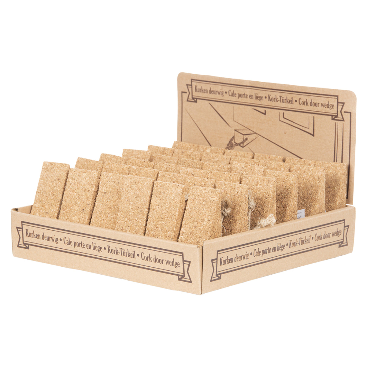 Esschert Design Türstopper – Kork – Braun – 45 × 45 × 50 mm