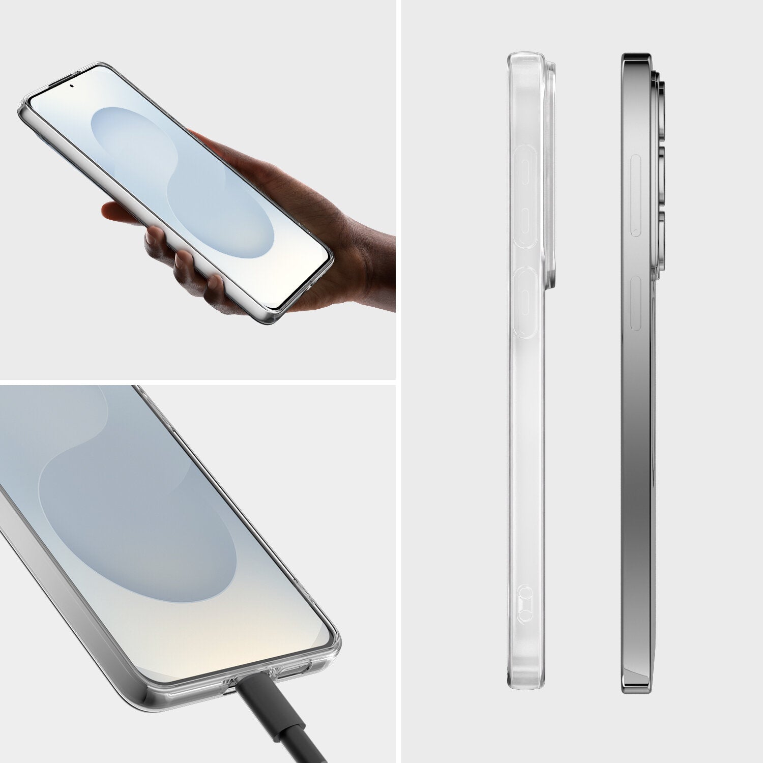 4smarts 360° Schutz Set – Backcover – für Samsung Galaxy S26, PC+Gehärtetes Glas, Transparent