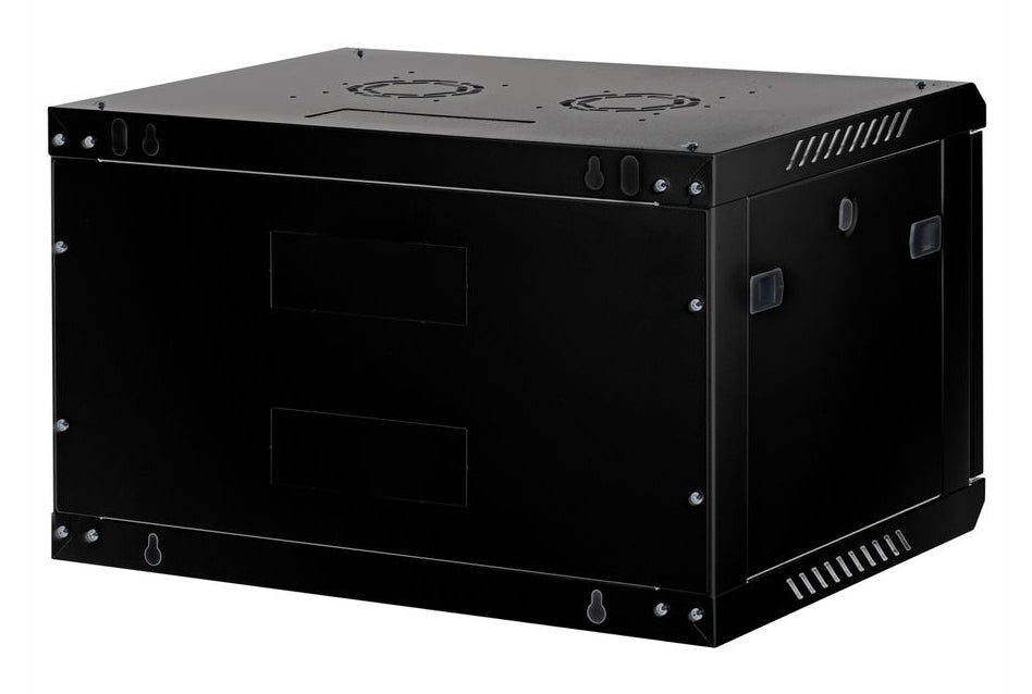 ROLINE Basic Plus – 19" Wandverteiler 6U, IP20, abschliessbar, 600 × 450 × 379 mm, schwarz, Stahl