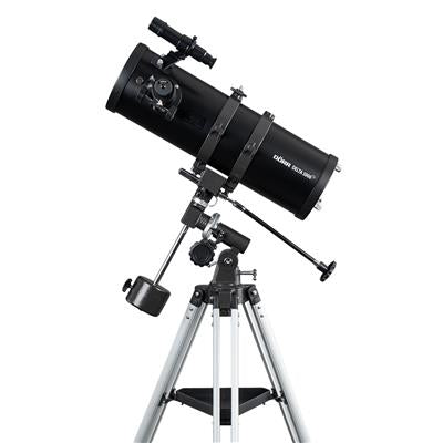 Dörr DELTA 1000 – Spiegelteleskop, 114 mm Öffnung, 1000 mm Brennweite, f/8,8, 500×, Schwarz