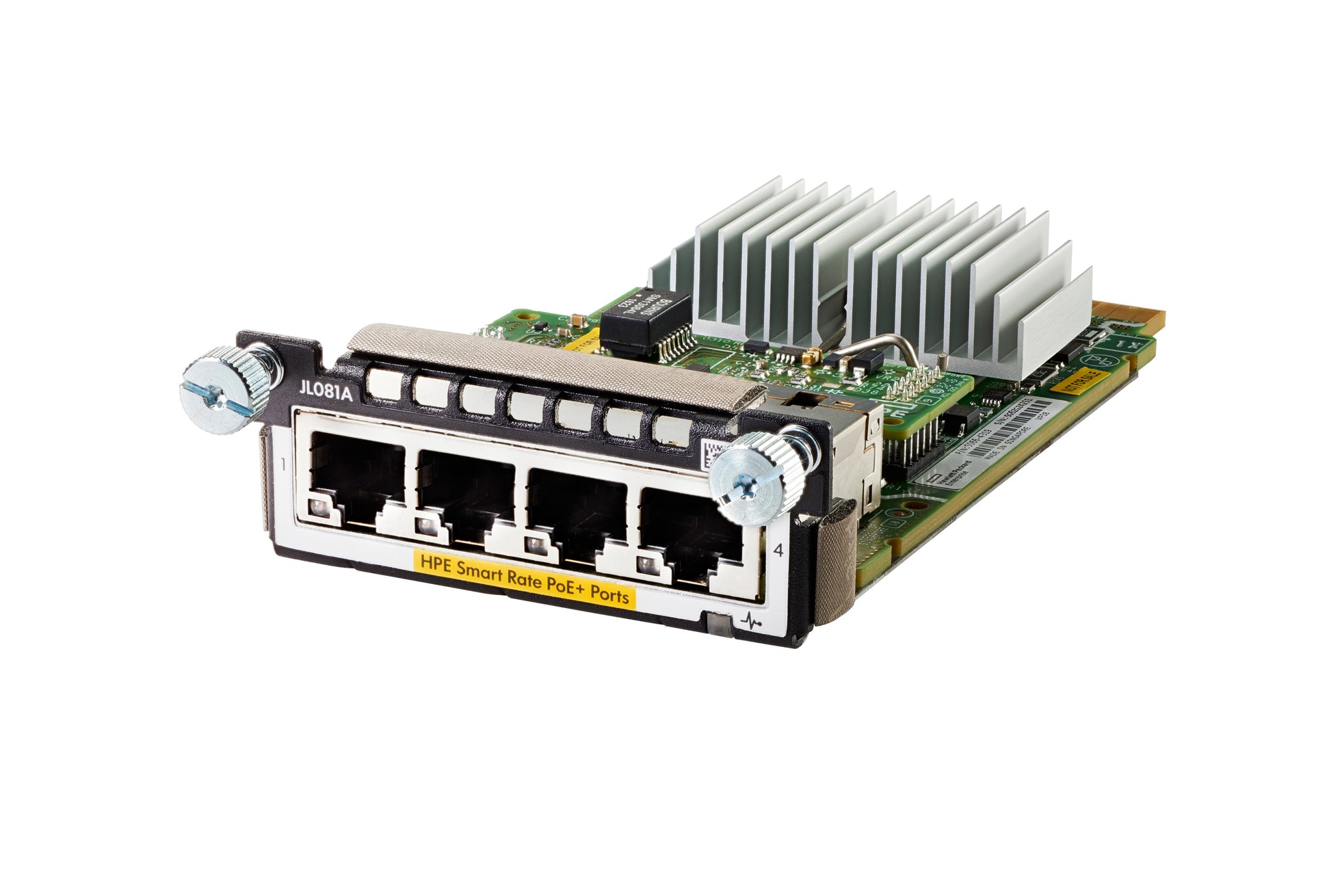 HPE JL081A – Erweiterungsmodul – 4×1/2,5/5/10GbE, PoE+, für Aruba 3810M/2930M