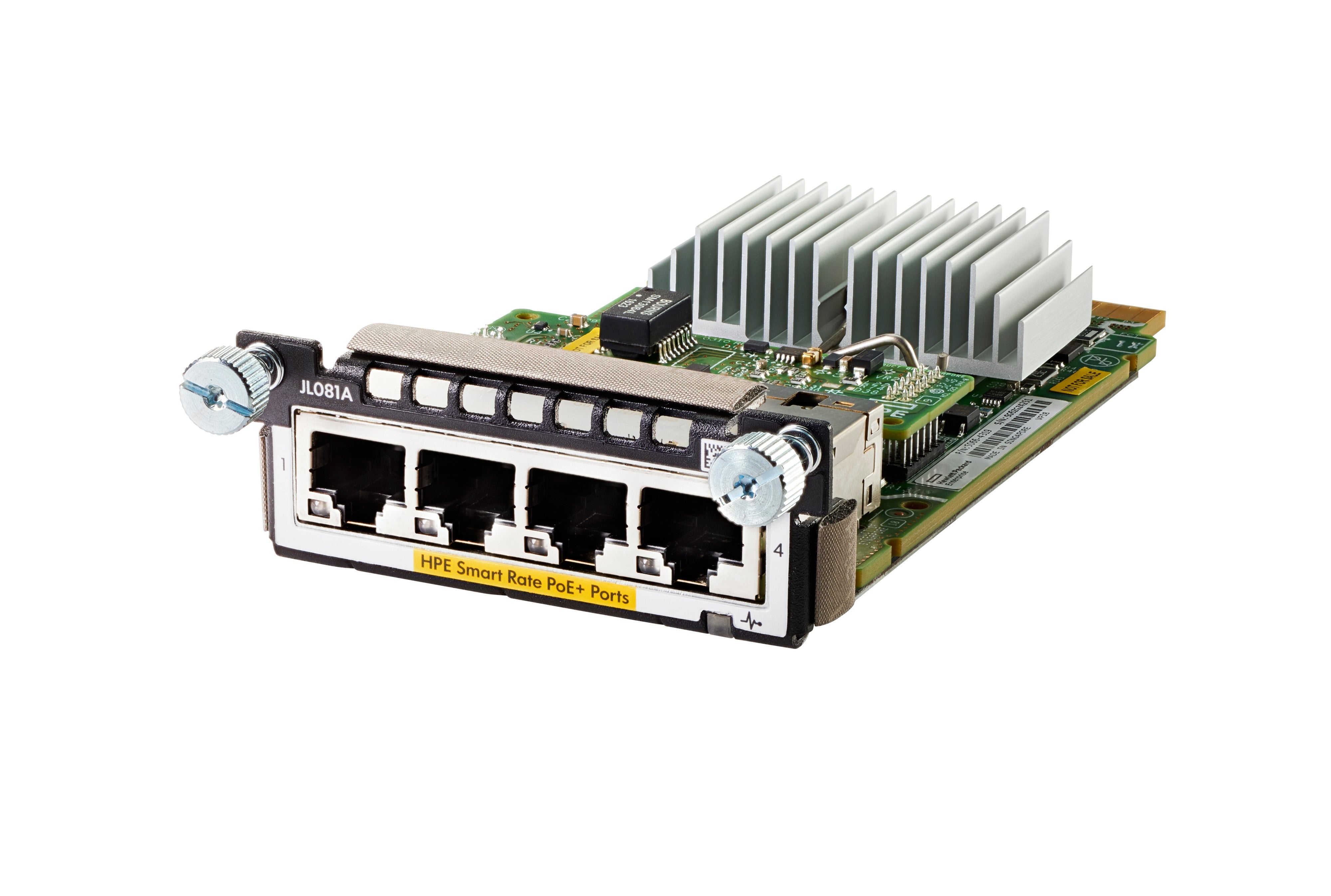 HPE JL081A – Erweiterungsmodul – 4×1/2,5/5/10GbE, PoE+, für Aruba 3810M/2930M