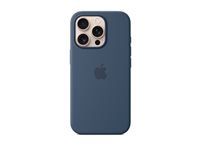 Apple Backcover – für Apple iPhone 16 Pro, MagSafe, Mikrofaser+Silikon, Blau