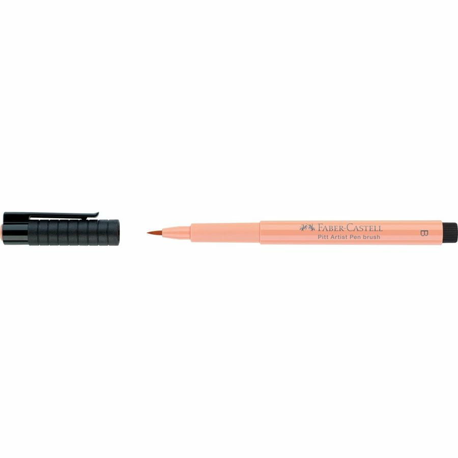 Faber-Castell Pitt Artist Pen Brush – Pinselspitze, 2,5 mm, pigmentiert, wasserfest, beigerot