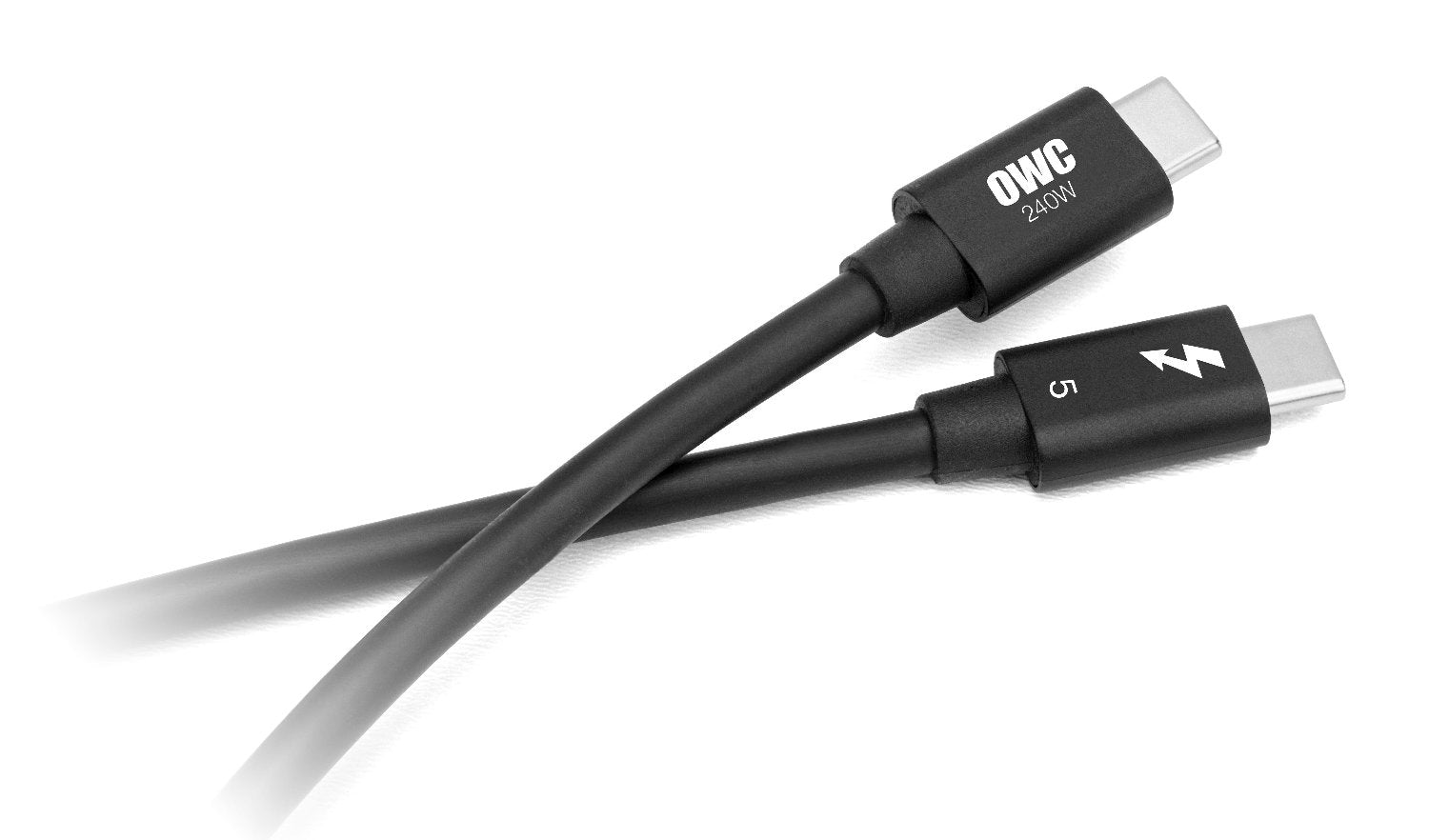 OWC Thunderbolt 5 (USB-C) Kabel – 120 Gbit/s – 0,3 m – PD 240 W – 8K – Schwarz