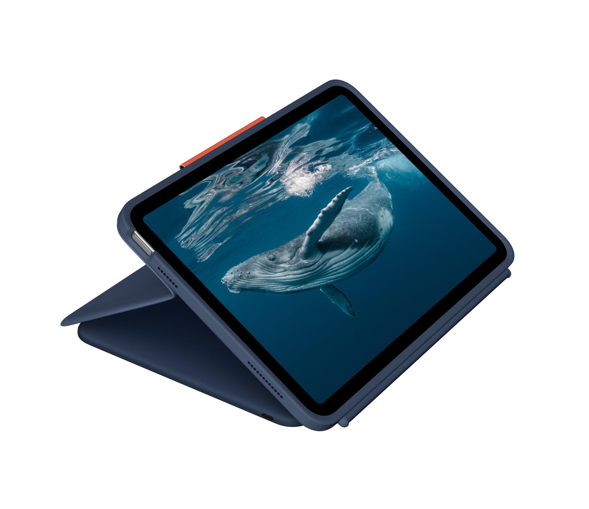 Logitech Rugged Combo 4C Tastatur-Case für Tablets – QWERTY (ES) – Classic Blue
