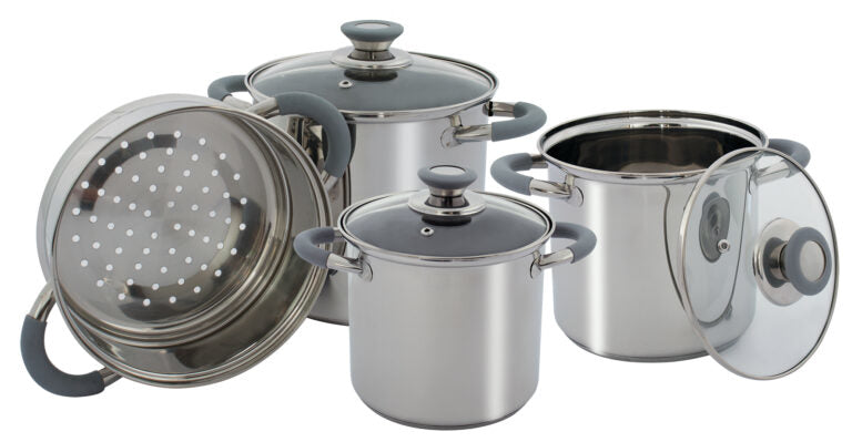 Eurotrail Kochtopf – 1,8 l, 2,7 l, 3,9 l, Edelstahl/Glas