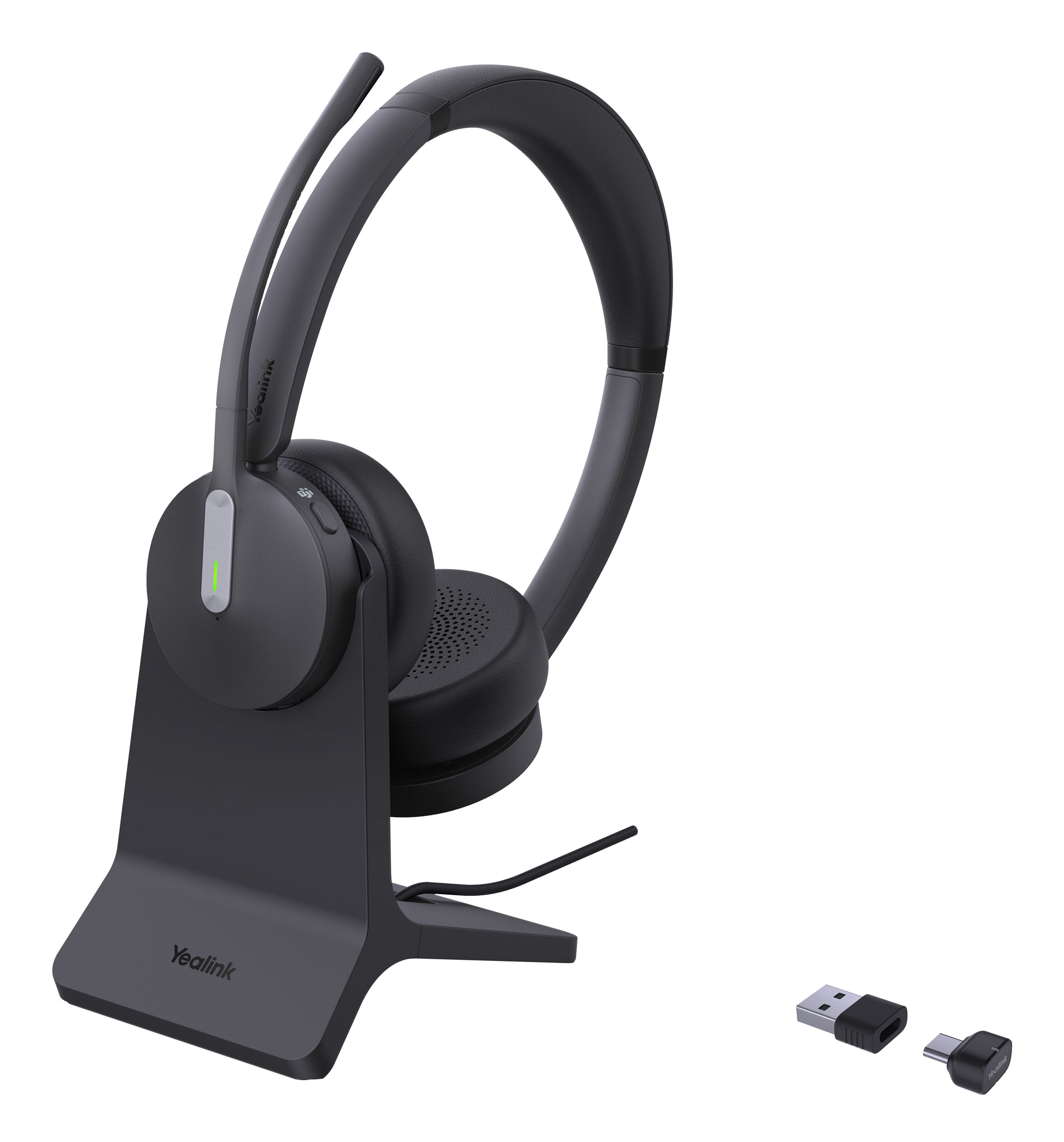 Yealink BH70 Dual – Duo Headset – Bluetooth, USB‑A/USB‑C – für Microsoft Teams – schwarz – bis 35 h