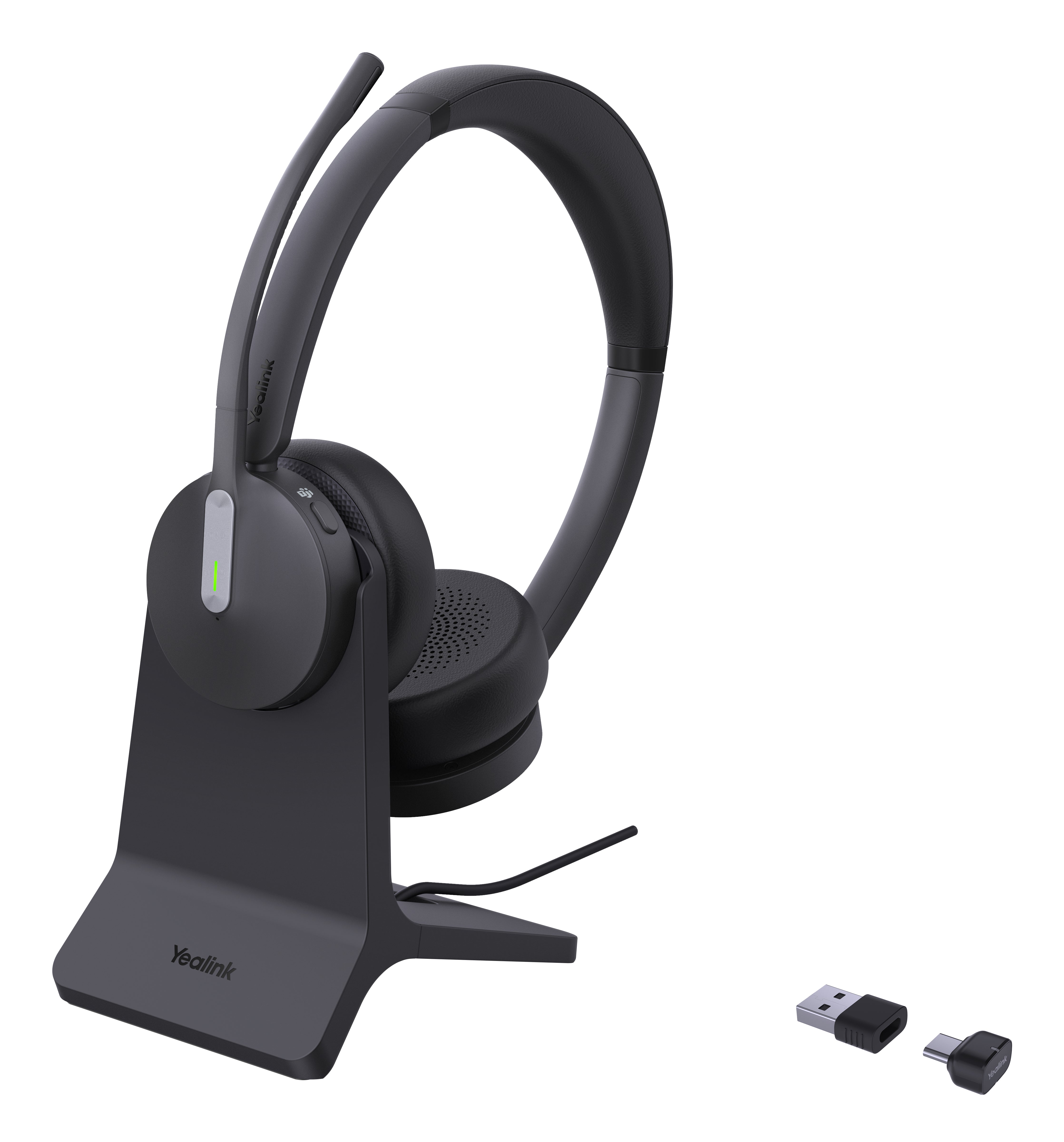Yealink BH70 Dual – Duo Headset – Bluetooth, USB‑A/USB‑C – für Microsoft Teams – schwarz – bis 35 h