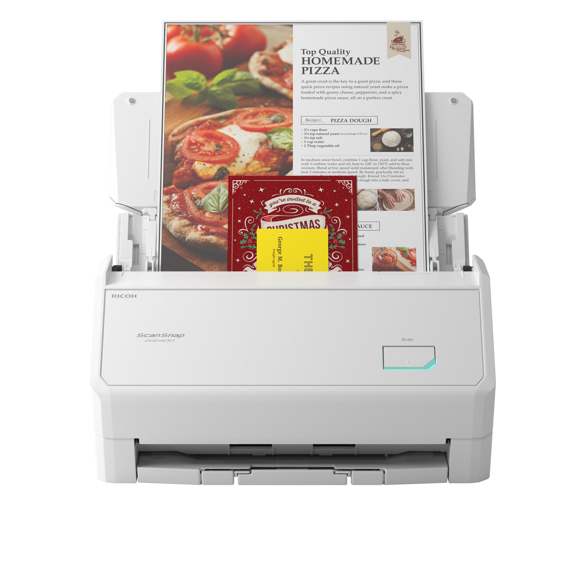 Ricoh Fujitsu ScanSnap IX2400 White Edition – Dokumentenscanner, A4
