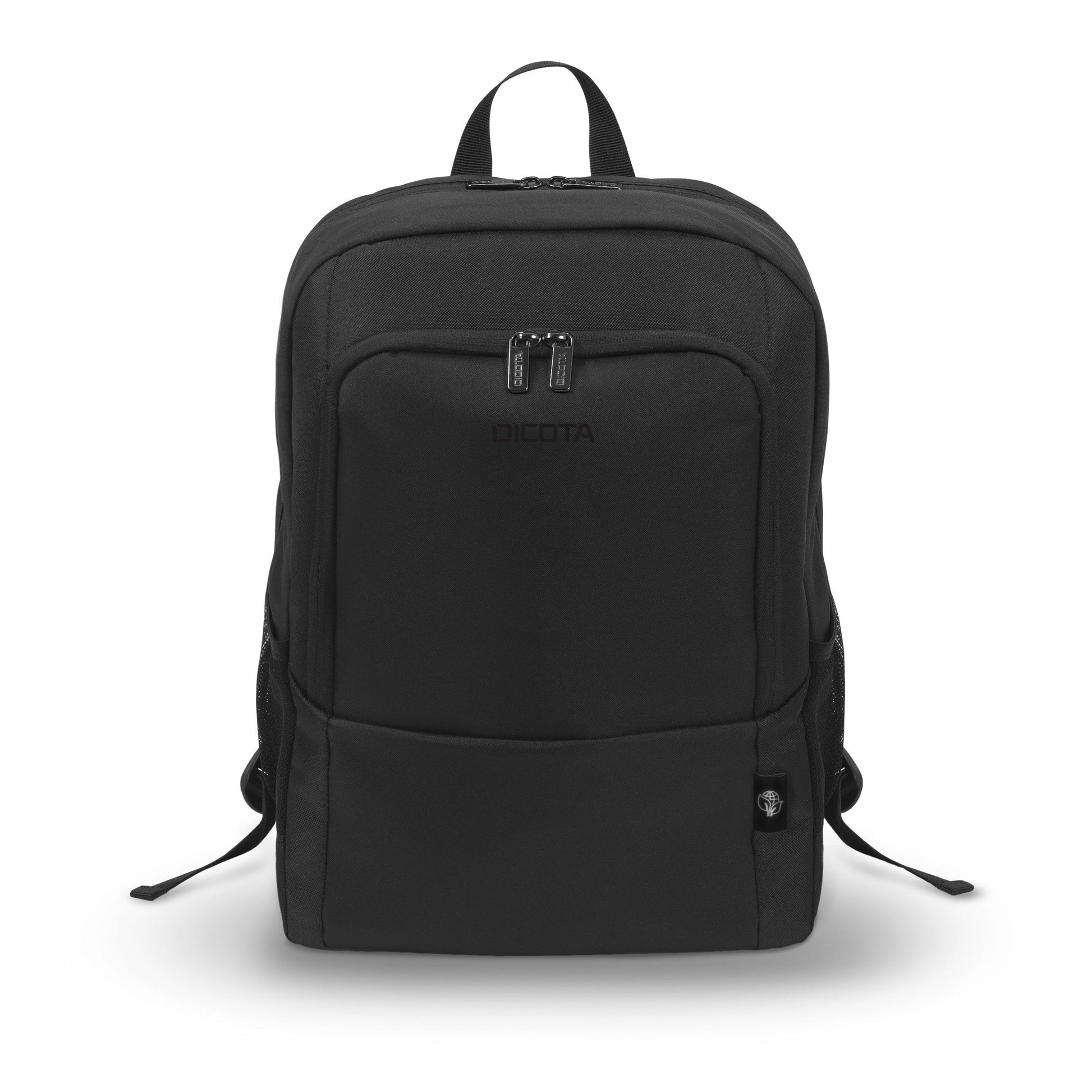 DICOTA Notebook-Rucksack bis 14,1" – 20 l, aus recycelten Materialien – Schwarz