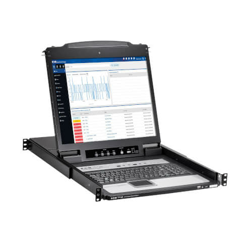 Eaton 16-Port IP KVM-Switch mit 19" LCD-Konsole, französisch