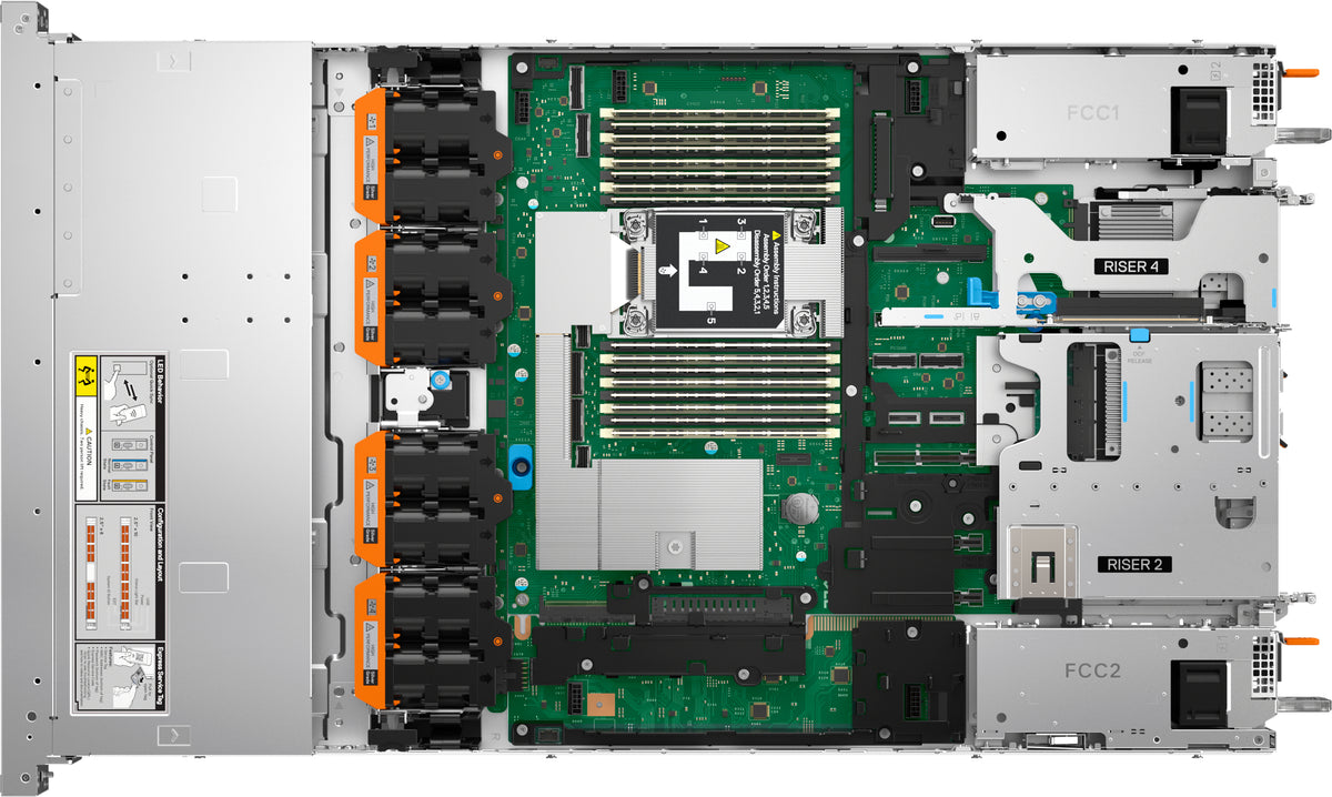 Dell PowerEdge R470 Rack (1U) – Intel Xeon 6 6517P, 32 GB RAM, 960 GB SSD