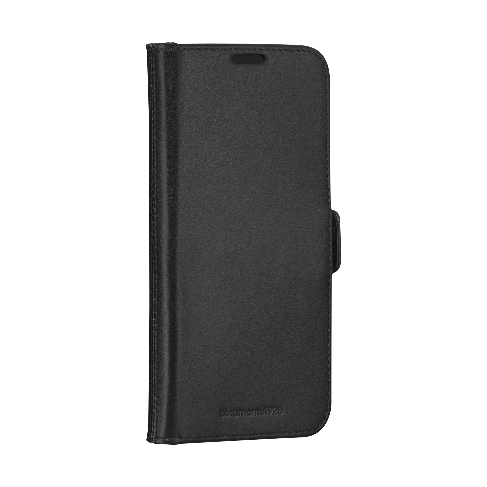 dbramante1928 Copenhagen Wallethülle – für Samsung Galaxy A55 5G, mit Ständer, 3 Kartenfächer, Leder, Schwarz