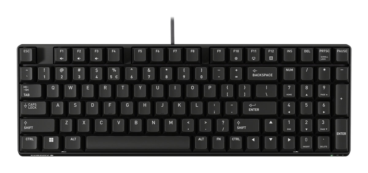 Cherry K37ID – Industrie-Tastatur – Membran, kabelgebunden (USB-A) – QWERTY (US-INT) – IP54 – Schwarz